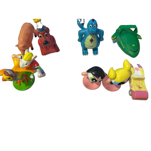 9 Vntg Bakery Crafts Cake Topper Lot Powerpuff Girls Stuart Little Clifford ++ - Picture 11 of 12